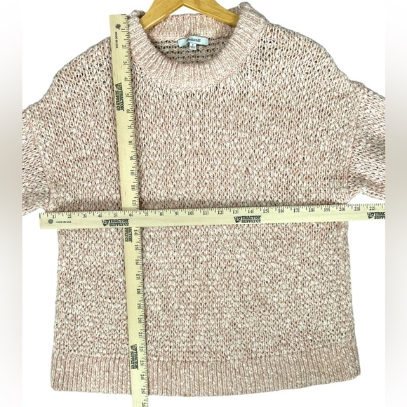 Madewell Women’s Marled Blush Baez Pullover Sweater Wool Alpaca Loose Knit Small - Picture 3 of 6